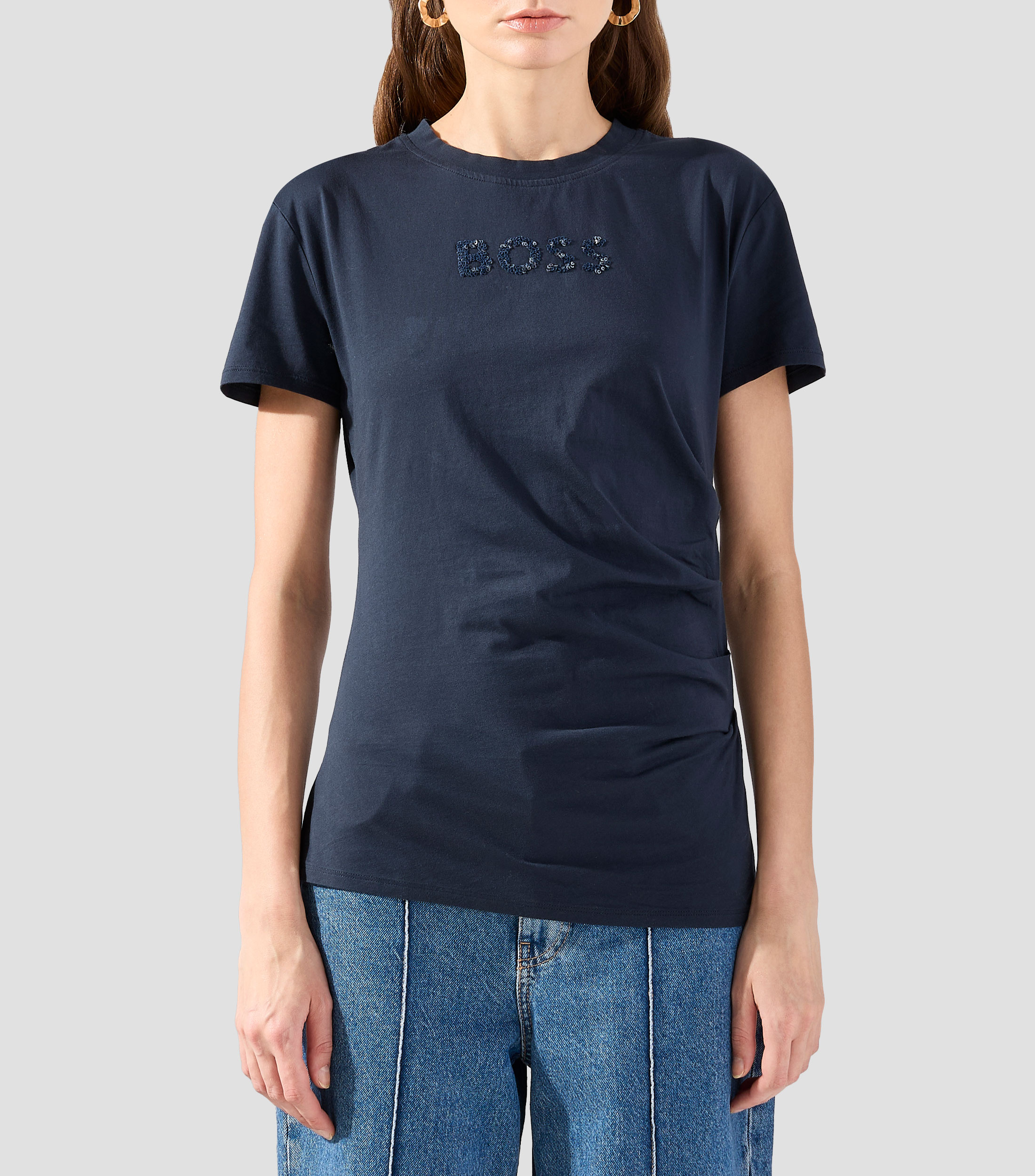 Playera cuello redondo manga corta Mujer